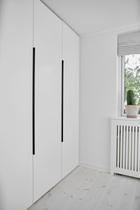 Furnipart - Edge Straight - greb i aluminium børstet mat sort CC7x160mm L1